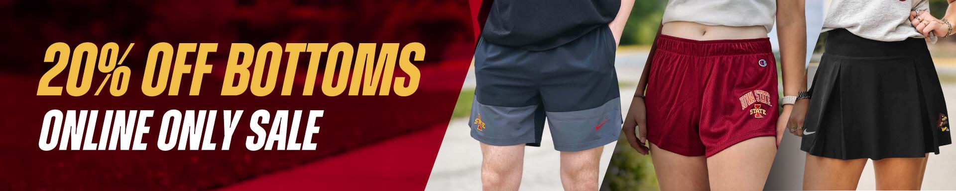 20% OFF Bottoms Sale - Online Only